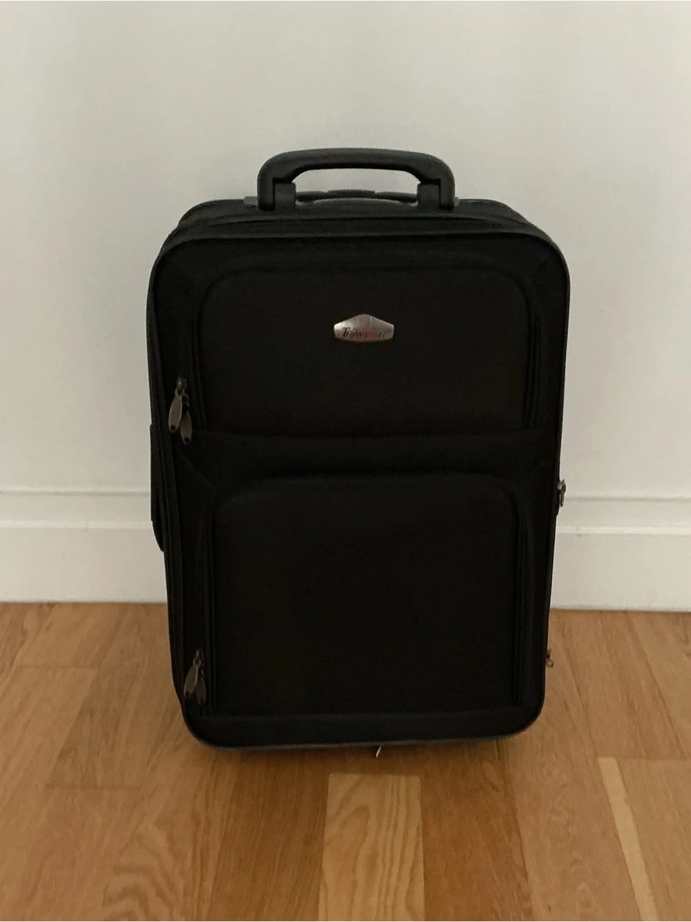 Black Travel Carry-On Suitcase 2 Wheel